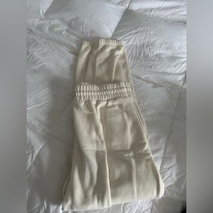 Cream sweatpants